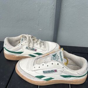 Reebok Madewell Club C 85 Sneakers - Cream and Green